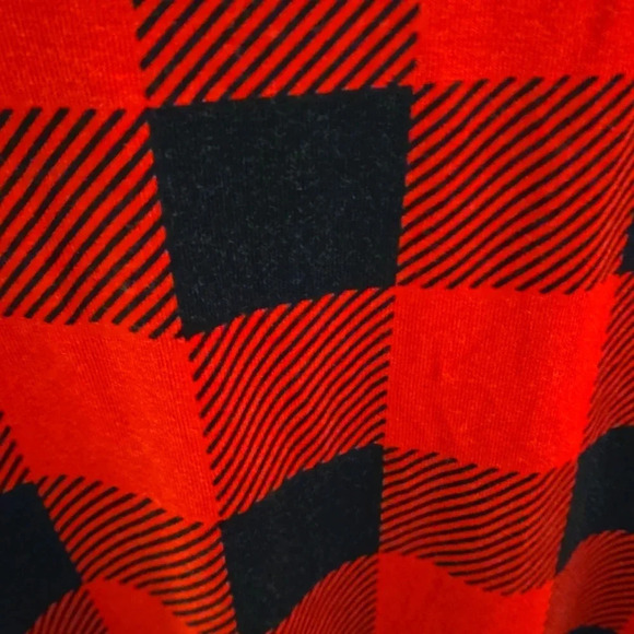 Kim Roger's Buffalo Plaid Hi-Lo Pullover Top 3 shoulder buttons Plus Size 2X - Picture 3 of 7